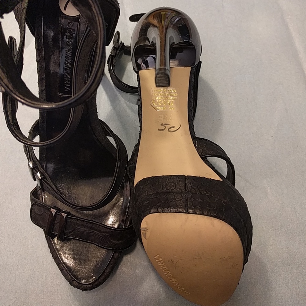 Bcbgmaxazria Denize Glazed Python Sandals 7.5 - image 5